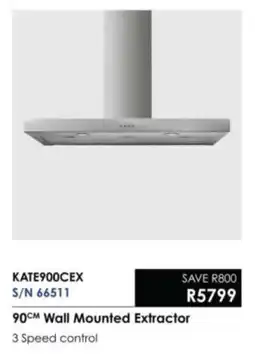 Hirsch's Smeg 90cm Wall Mounted Extractor offer