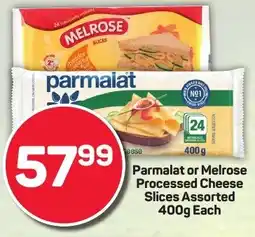 Pick n Pay Parmalat or Melrose Processed Cheese Slices Assorted offer