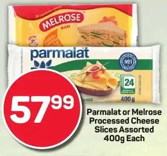 Pick n Pay Parmalat or Melrose Processed Cheese Slices Assorted offer