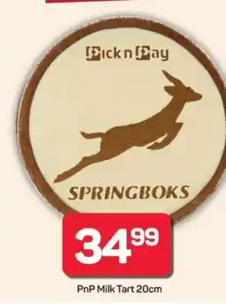 Pick n Pay Hypermarket PnP Milk Tart 20cm offer