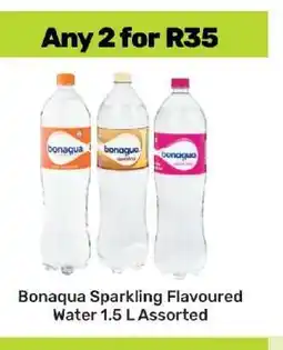 Game Bonaqua Sparkling Flavoured Water 1.5 L Assorted offer