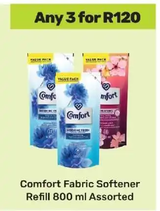 Game Comfort Fabric Softener Refill 800 ml Assorted offer