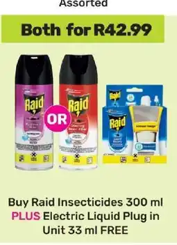 Game Raid Insecticides 300 ml + Electric Liquid Plug in Unit 33 ml offer