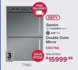 Hirsch's DEFY Gemini Double Oven offer