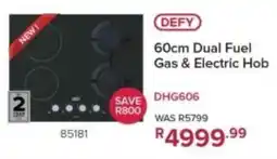 Hirsch's DEFY 60cm Dual Fuel Gas & Electric Hob offer