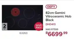 Hirsch's DEFY 82cm Gemini Vitroceramic Hob offer