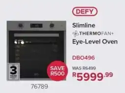 Hirsch's DEFY Slimline Eye-Level Oven offer