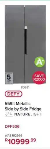 Hirsch's DEFY Metallic Side by Side Fridge offer