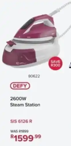 Hirsch's DEFY 2600W Steam Station offer