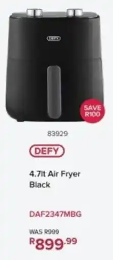 Hirsch's DEFY Air Fryer Black offer