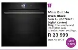Hirsch's Bosch 60cm Built-In Oven Black offer