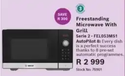 Hirsch's Bosch Freestanding Microwave With Grill offer