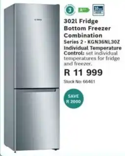 Hirsch's Bosch Fridge Bottom Freezer Combination offer