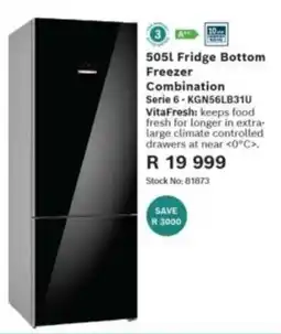 Hirsch's Bosch Fridge Bottom Freezer Combination offer
