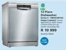 Hirsch's Bosch 13 Place Dishwasher offer