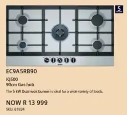 Hirsch's Siemens iQ500 90cm Gas hob offer