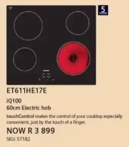 Hirsch's Siemens iQ100 60cm Electric hob offer