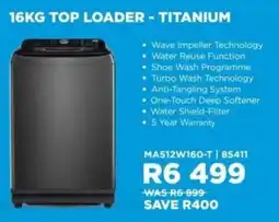 Hirsch's Midea top loader titanium offer