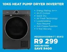 Hirsch's Midea heat pump dryer inverter offer