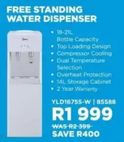 Hirsch's Midea free standing water dispenser offer