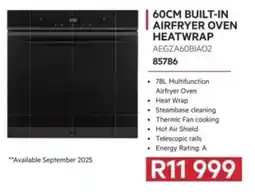 Hirsch's AEG 60cm built-in airfryer oven heatwrap offer