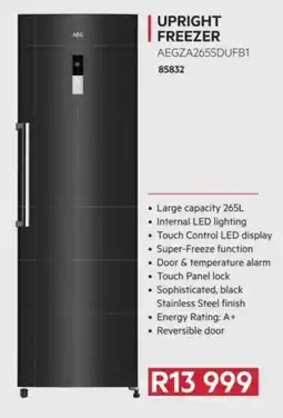 Hirsch's AEG Upright Freezer offer
