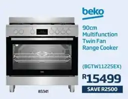 Hirsch's Beko 90cm Multifunction Twin Fan Range Cooker offer