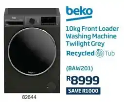 Hirsch's Beko Front Loader Washing Machine Twilight Grey offer