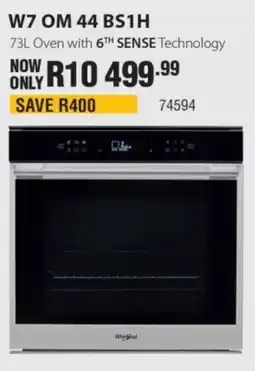 Hirsch's Whirlpool Oven with 6th Sense Technology offer
