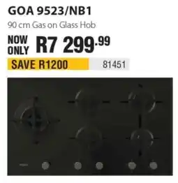 Hirsch's Whirlpool 90 cm Gas on Glass Hob offer