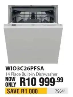 Hirsch's Whirlpool 14 Place Built-in Dishwasher offer