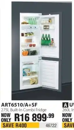 Hirsch's Whirlpool Built-In Combi Fridge offer