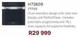 Hirsch's Miele Oven seamless design offer