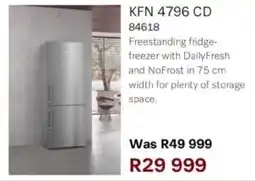 Hirsch's Miele Freestanding fridge-freezer with Daily Fresh and NoFrost offer