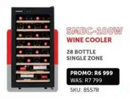 Hirsch's SnoMaster wine cooler 28 bottle single zone offer