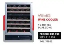 Hirsch's Snomaster wine cooler 46 bottle dual zone offer