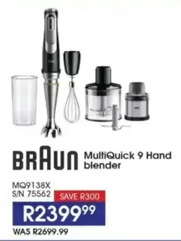 Hirsch's BRAUN MultiQuick 9 Hand blender offer