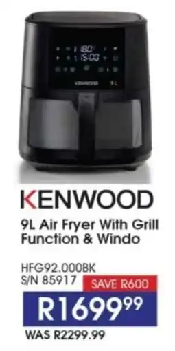 Hirsch's KENWOOD Air Fryer With Grill Function & Windo offer