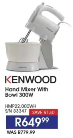 Hirsch's KENWOOD Hand Mixer With Bowl 300W offer