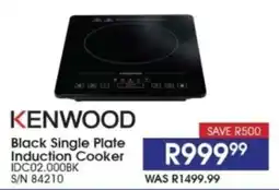 Hirsch's KENWOOD Black Single Plate Induction Cooker offer