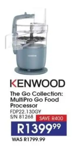 Hirsch's KENWOOD The Go Collection MultiPro Go Food Processor offer