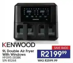 Hirsch's KENWOOD Double Air Fryer With Windows offer
