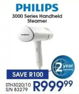 Hirsch's PHILIPS 3000 Series Handheld Steamer offer