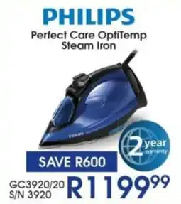 Hirsch's PHILIPS Perfect Care OptiTemp Steam Iron offer