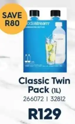 Hirsch's Sodastream Classic Twin Pack offer