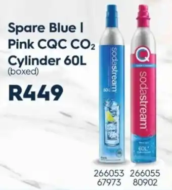 Hirsch's Sodastream Spare Blue I Pink CQC CO2 Cylinder offer