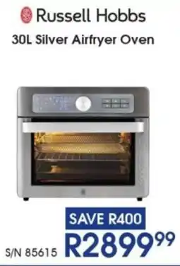 Hirsch's Russell Hobbs Silver Airfryer Oven offer