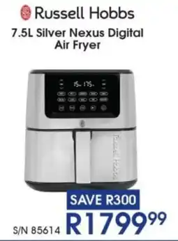 Hirsch's Russell Hobbs Silver Nexus Digital Air Fryer offer