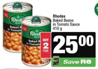 KwikSpar Rhodes Baked Beans in Tomato Sauce offer
