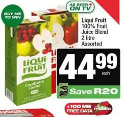 KwikSpar Liqui Fruit 100% Fruit Juice Blend Assorted offer